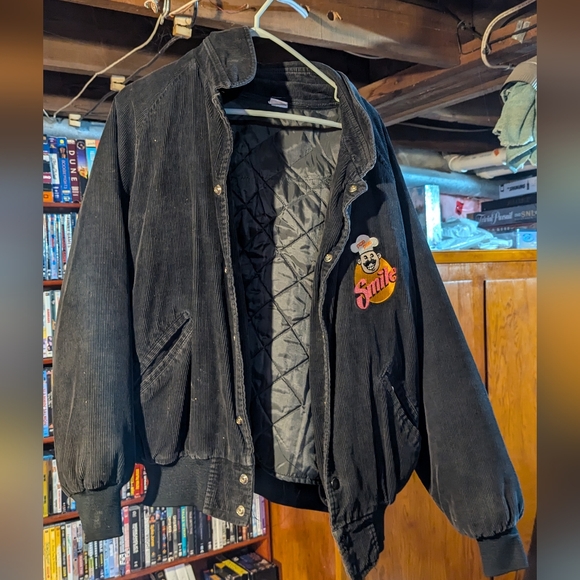 Vintage 1992 Pizza Pizza Smile Tour Corduroy Bomber Jacket XL - Picture 1 of 6